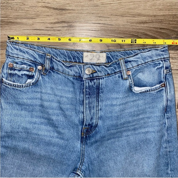 Free People We The Free Long Lines Slit Straight Jean Women’s Denim Flare SZ 29 - Picture 10 of 13